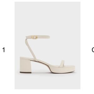 Thin strap block heels